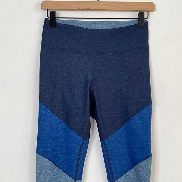 Outdoor Voices Springs 7/8 Leggings Blue Color Block Women's Size Small - Picture 4 of 9
